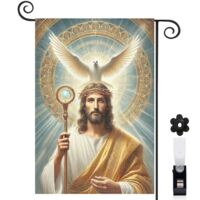 Drapeau de jardin Bienvenue en toile double face 30 x 45 cm double face jardin et cour