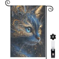 Drapeau de jardin Bienvenue en toile double face 30 x 45 cm double face décoration intérieure