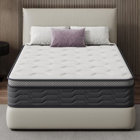 STANEW Materasso singolo 80x190, Altezza 25cm, Materasso a Molle e Schiuma, Insacchettate Sostegno Perfetto, Confortevole e Traspirante, Durezza Media,Ortopedico Ergomico，Materassi letto