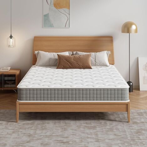 STANEW Materasso Singolo 80x190, Altezza 22CM, Materasso 80x190 a Memoria in schiuma, Rigidità media, Supporto Perfetto, Alleviamento Punti di Pressione, Grigio