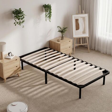 STANEW Rete Letto Singolo 80x190 a Doghe in Legno, Altezza 35cm, Rete Ortopedica, Rete Singola con Doghe di Legno, Base Singola da Incasso per Letti e Materassi