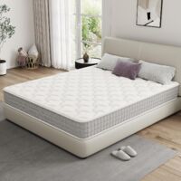 STANEW Materasso singolo 160x190, Altezza 20cm, Materasso a Molle e Schiuma, Insacchettate Sostegno Perfetto, Confortevole e Traspirante, Durezza Media,Ortopedico Ergomico,Materassi letto