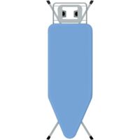 STANEW Asse da stiro 120 x 45 cm, Tavolo da Stiro pieghevole, Adatto per ferri da stiro a vapore, Sistema Di Chiusura Di sicurezza, Regolabile In Altezza, Con Rivestimento In Cotone 100%(Blu)