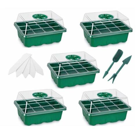 Mini Serre Pour Plantes, XL Intérieure Plateau Semis Avec Couvercles Rehausses 38x24x12 Cm Bac A Semis Pepiniere Boite De Culture Durables 4 Pieces 160 Cellules Vert 93079316 Mini Serre Pour Plantes, XL Intérieure Plateau Semis Avec Couvercles Rehausses 38x24x12 Cm Bac A Semis Pepiniere Boite De Culture Durables 4 Pieces 160 Cellules Vert 93079316