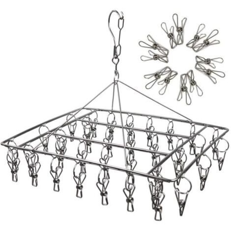 Séchoir à chaussettes en acier inoxydable - Crochet rotatif - Coupe ...