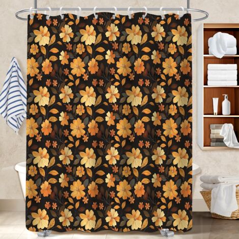 Kit rideau de douche en polyester 180x180 antifongique bâche polyester douche pour un moment de détente absolue (1/5)