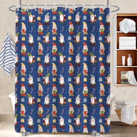 Rideau de bain en polyester 180x180 résistant bâche de douche pour une déco moderne (1/5)