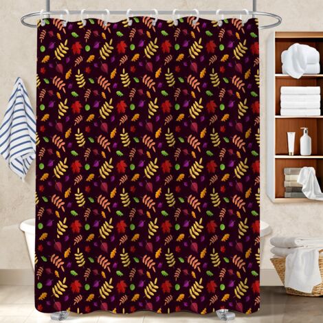 Rideau de douche imperméable en polyester 180x180 aéré rideau imperméable pour célibataire actif (1/5)