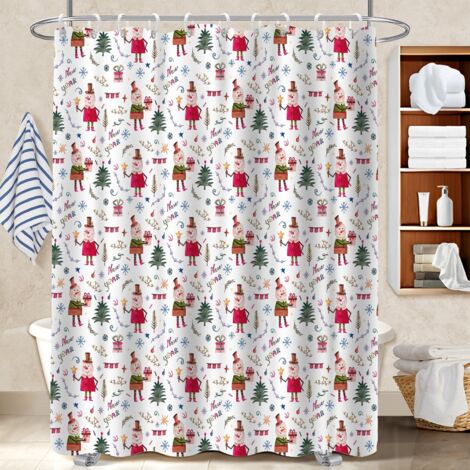 Rideau polyester pour douche 180x180 antifongique voile de douche pour famille nombreuse (1/5)