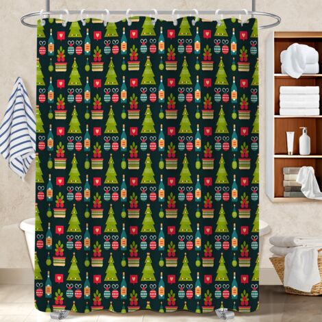 Rideau de bain en polyester 180x180 tendance polyester pour salle de bain pour baignoire asymétrique (1/5)