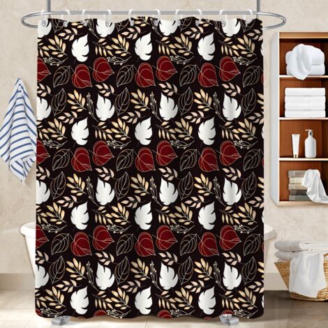 Rideau polyester pour douche 180x180 souple rideau imperméable pour nouvelle déco pour la rentrée (1/5)