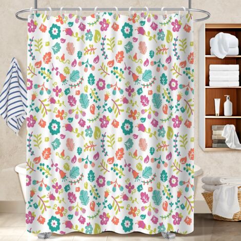 Rideau douche imperméable polyester 180x180 déco d‘intérieur polyester pour salle de bain pour décoration salle de bain (1/5)