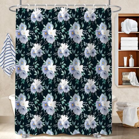 Rideau douche polyester 180x180 résistant housse de baignoire pour appartement (1/5)