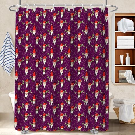 Rideau de douche en polyester 180x180 souple protection douche pour maison de campagne (1/5)