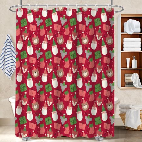 Rideau de bain en polyester 180x180 dessin bâche de douche pour nouvelle déco pour la rentrée (1/5)