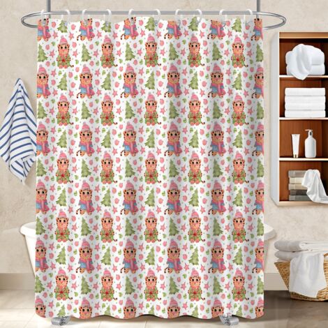 Rideau de douche tissu polyester 180x180 moderne séparation douche pour cabine de douche (1/5)