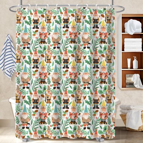 Rideau douche polyester 180x180 esthétique rideau séchage rapide pour offrir à noël ou un anniversaire (1/5)