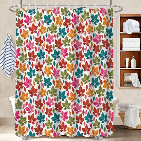 Rideau polyester pour douche 180x180 Élégant polyester pour salle de bain pour mobi (1/5)