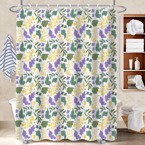 Voile de douche polyester 180x180 tendance cache baignoire pour loft industriel (1/5)