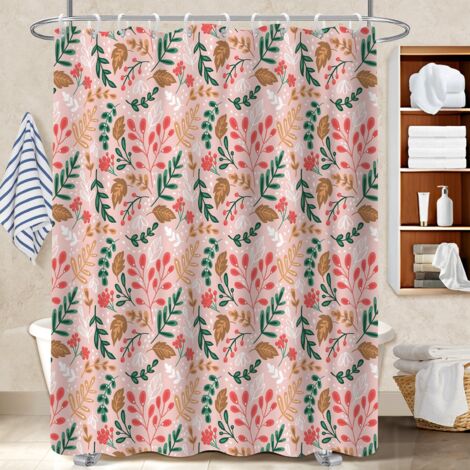 Rideau douche imperméable polyester 180x180 léger séparation douche pour personne allergique (1/5)