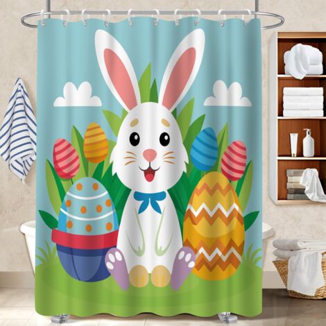 Rideau polyester pour douche 180x180 artistique polyester pour salle de bain pour accueillir l’été dans sa maison (1/5)