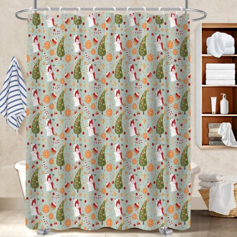 Rideau de bain en polyester 180x180 pratique voile de douche pour une déco unique (1/5)
