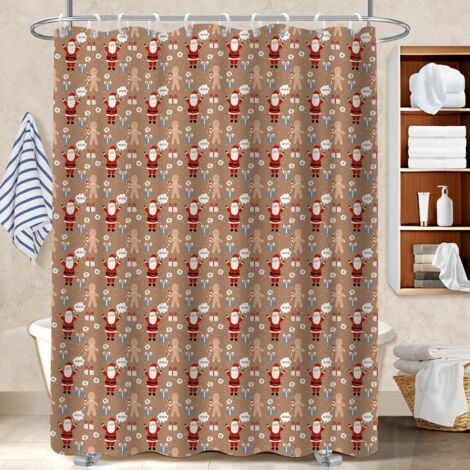 Rideau de bain imprimé polyester 180x180 avec œillets bâche polyester douche pour loft industriel (1/5)