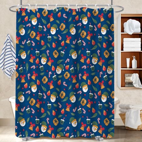Rideau de bain en polyester 180x180 Épais polyester pour salle de bain pour salle de bain d’amis (1/5)