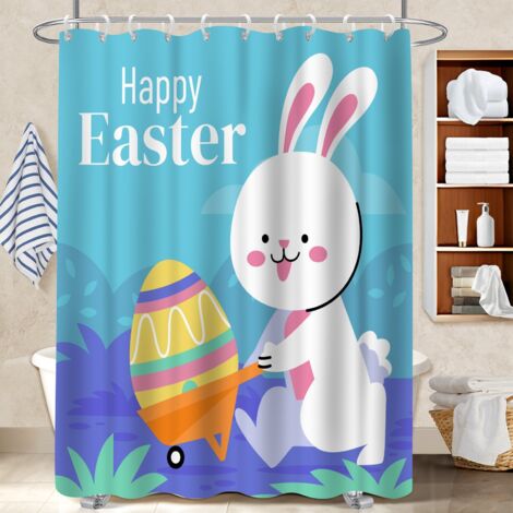 Rideau polyester pour douche 180x180 Épais rideau imperméable pour les fêtes de fin d’année (1/5)