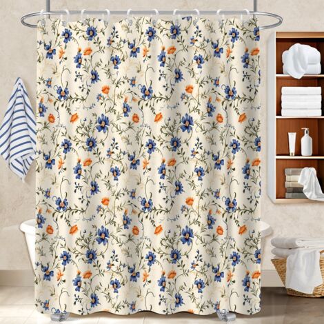 Rideau de douche 180x180 stylé voile de douche pour personne à mobilité réduite (1/5)