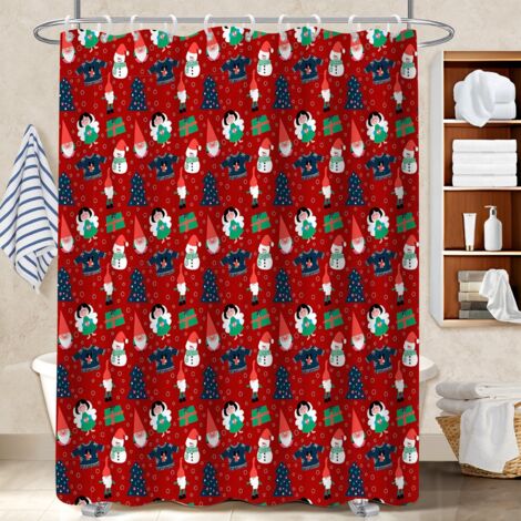 Kit rideau de douche en polyester 180x180 robuste voile de douche pour créer une ambiance spa (1/5)