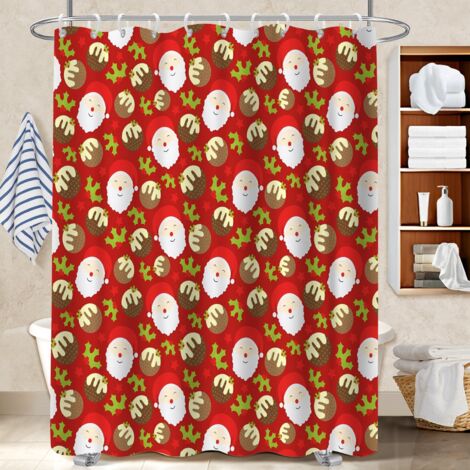 Rideau de douche en polyester 180x180 Élégant cache baignoire pour accueillir l’été dans sa maison (1/5)