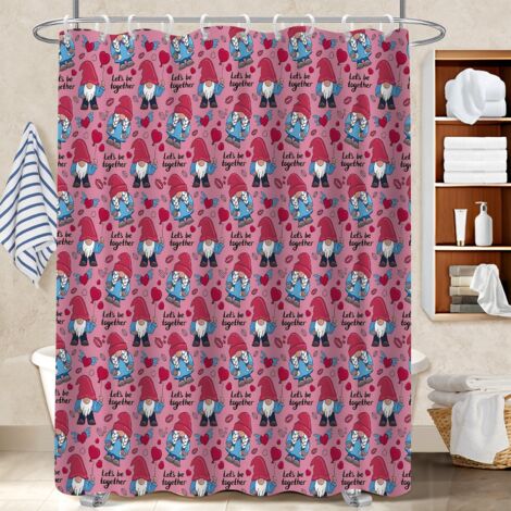 Rideau douche imperméable polyester 180x180 dessin rideau séchage rapide pour une touche de gaieté et de couleur (1/5)