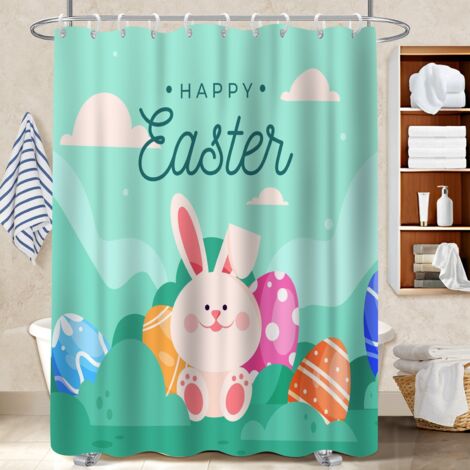 Rideau douche imperméable polyester 180x180 aéré housse de baignoire pour une déco qui inspire (1/5)