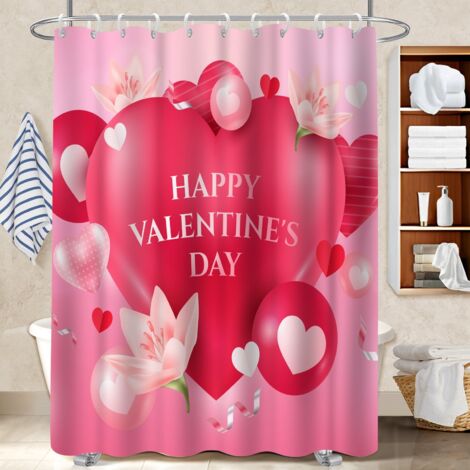 Rideau douche polyester 180x180 dessin polyester pour salle de bain pour une déco d’hiver réconfortante (1/5)