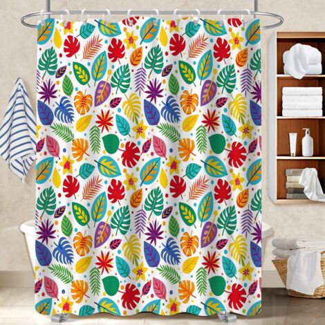 Rideau de douche en polyester 180x180 original rideau séchage rapide pour nouvelle déco pour la rentrée (1/5)