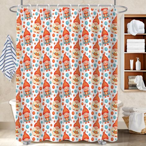 Rideau polyester pour douche 180x180 aéré polyester pour salle de bain pour optimiser un petit espace (1/5)