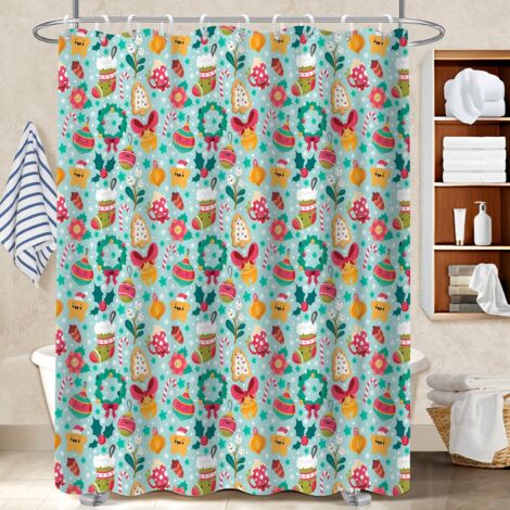 Rideau de douche imperméable en polyester 180x180 tendance protection douche pour offrir à noël ou un anniversaire (1/5)