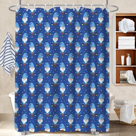 Rideau de douche imperméable en polyester 180x180 imperméable housse de baignoire pour une touche de gaieté et de couleur (1/5)