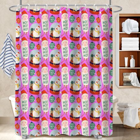 Kit rideau de douche en polyester 180x180 moderne rideau séchage rapide pour délimiter l’espace dans une salle de bain ouverte (1/5)