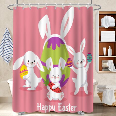 Rideau de douche imperméable en polyester 180x180 tendance voile de douche pour préparer la maison avant l’arrivée d’invités (1/5)