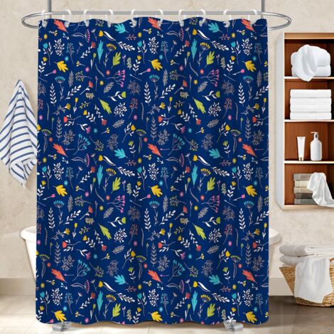 Rideau polyester pour douche 180x180 artistique rideau imperméable pour célibataire actif (1/5)