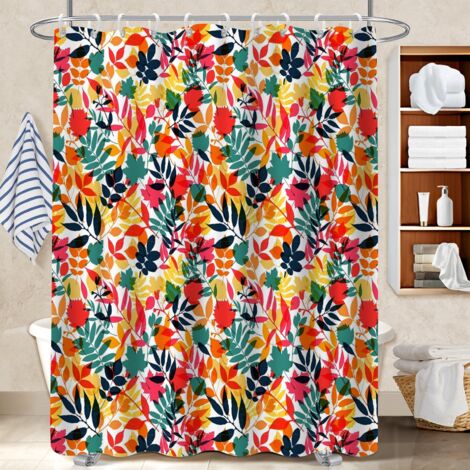 Rideau de douche imperméable en polyester 180x180 souple cache baignoire pour jeune couple emménageant (1/5)