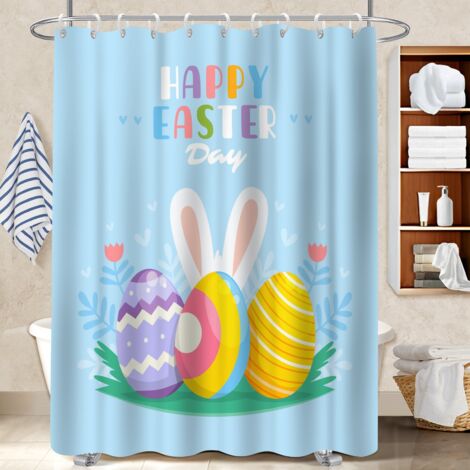 Rideau de douche en polyester 180x180 séchage rapide séparation douche pour nouvelle déco pour la rentrée (1/5)