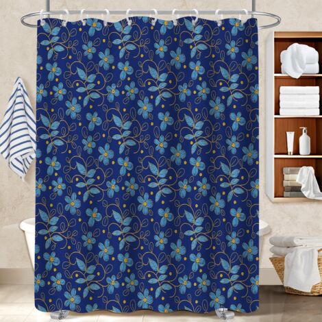 Rideau douche imperméable polyester 180x180 Étanche housse de baignoire pour une déco d’hiver réconfortante (1/5)