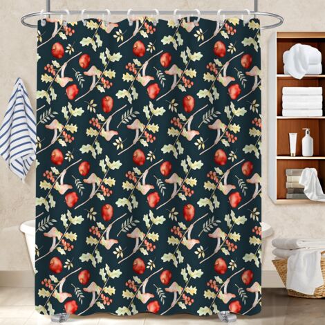 Voile de douche fluide en polyester 180x180 fluide protection douche pour appartement (1/5)