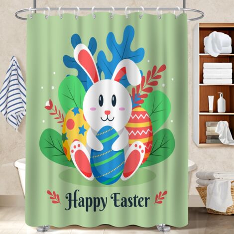 Rideau de douche imperméable en polyester 180x180 avec motif rideau étanche pour une déco unique (1/5)