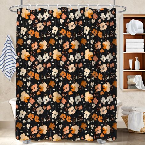Rideau de douche imperméable en polyester 180x180 Évasion polyester pour salle de bain pour salle de bain moderne (1/5)