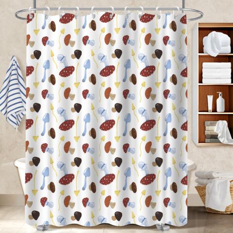 Rideau douche imperméable polyester 180x180 imperméable rideau imperméable pour éviter les moisissures dans une pièce humide (1/5)