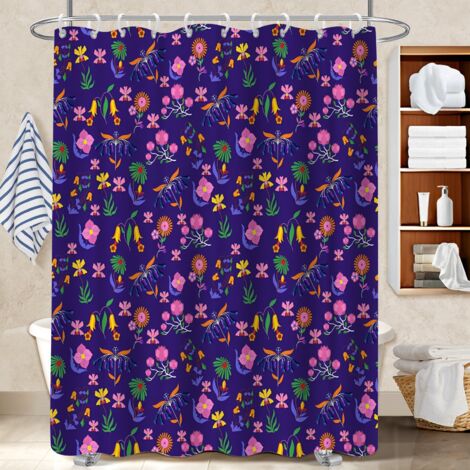 Rideau de bain en polyester 180x180 Étanche housse de baignoire pour une petite salle de bain (1/5)